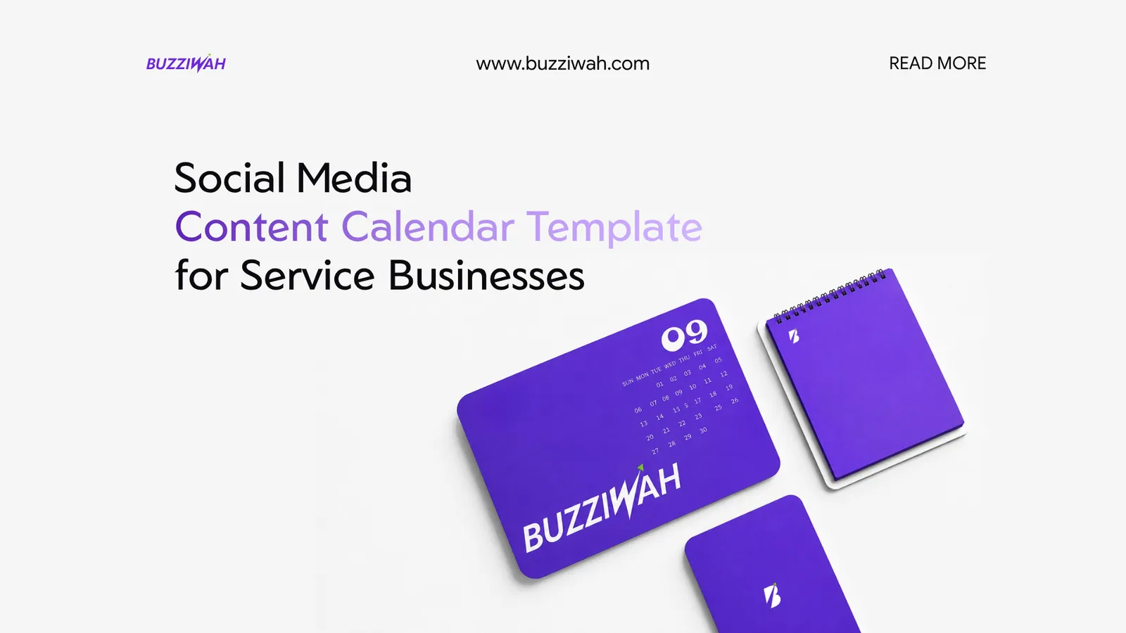 Social Media Content Calendar Template for Service Businesses
